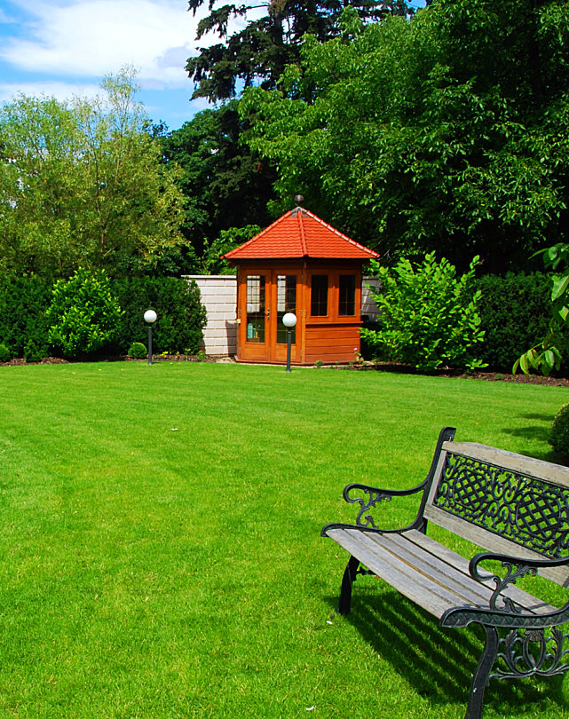 bench on a garden