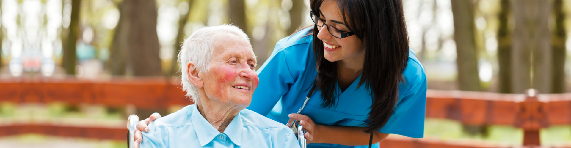 caregiver and her senior patient